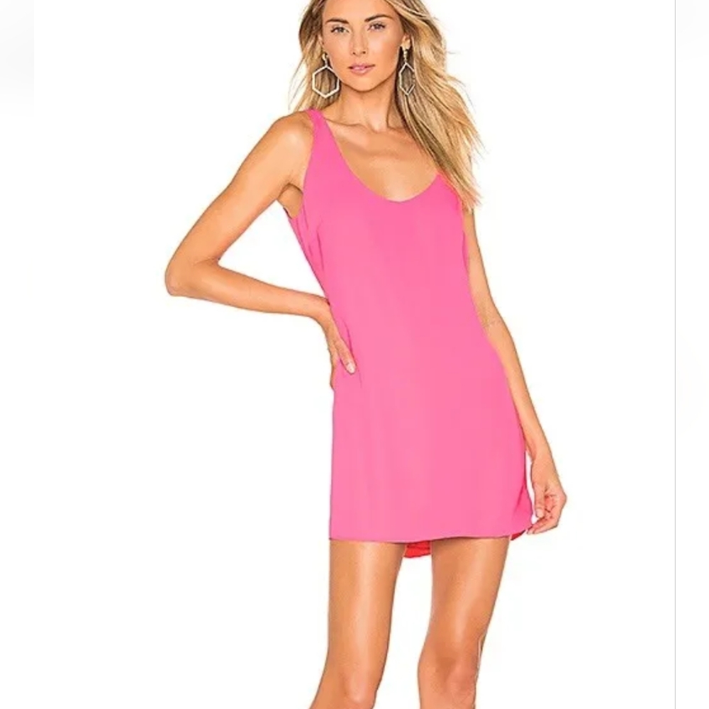 Amanda Uprichard pink Celia mini dress size small